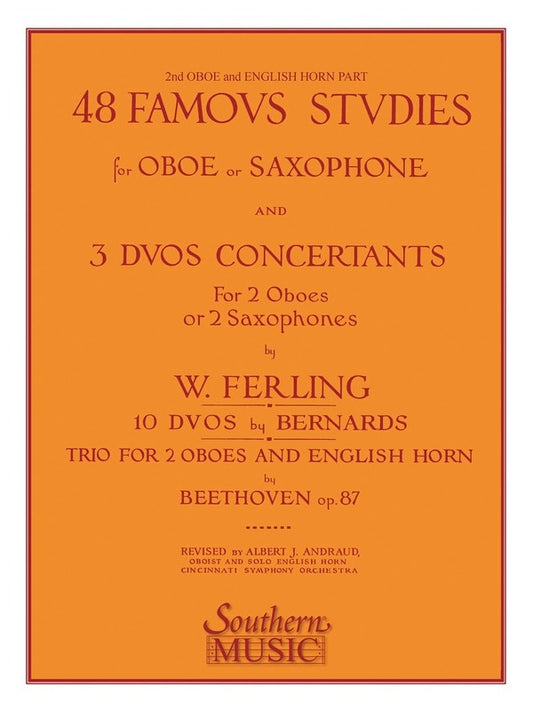 Famous Studies 48 Second Oboe (Softcover Book)