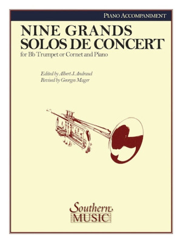 9 Grand Solos De Concert For Trumpet Piano Accomp (Pod)