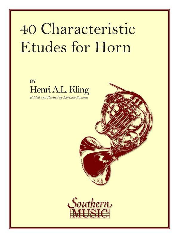 Kling 40 Characteristic Etudes for French Horn