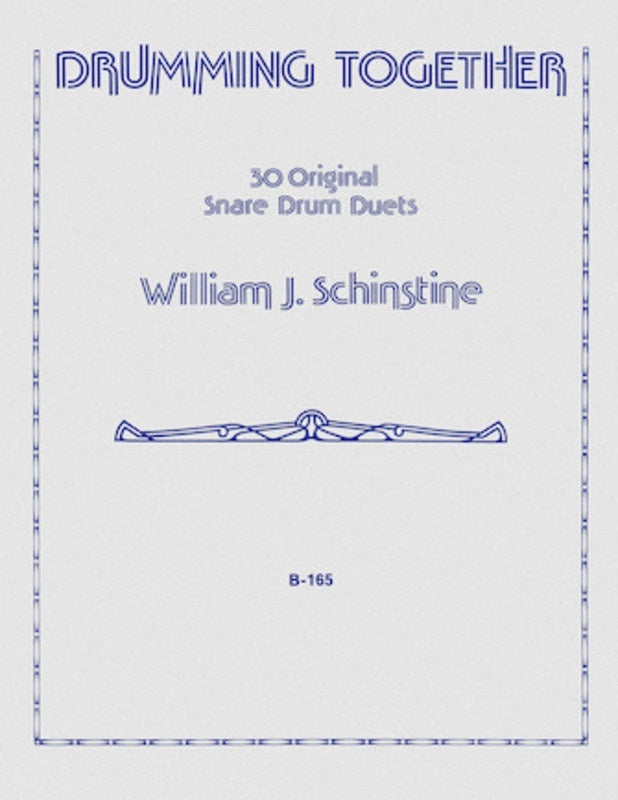 Schinstine - Drumming Together 30 Snare Drum Duets Softcover Book (Snare Drum)