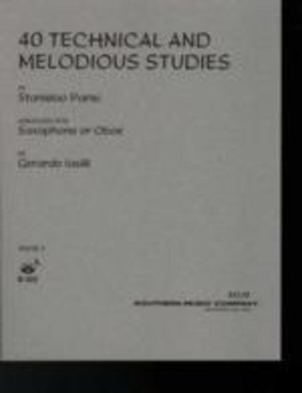 PARISI 40 Technical & Melodious Studies Book 1 for Saxophone