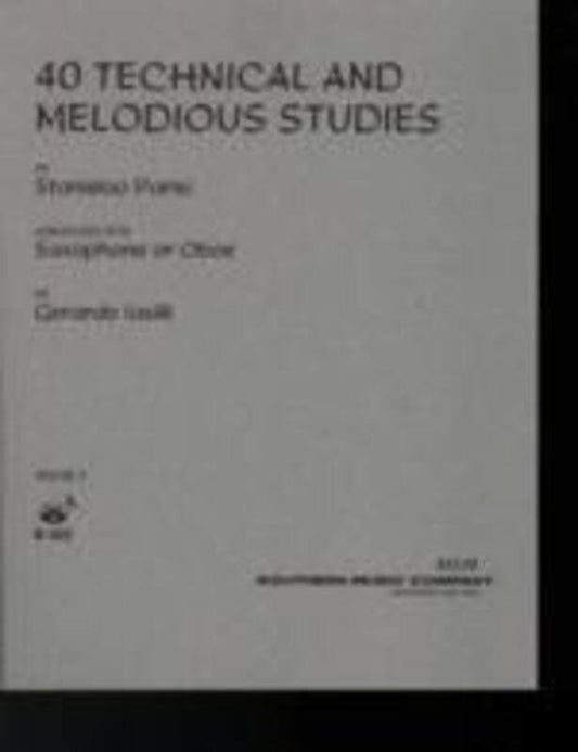 PARISI 40 Technical & Melodious Studies Book 1 for Saxophone