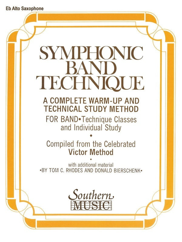 Symphonic Band Technique Alto Saxophone (Softcover Book)