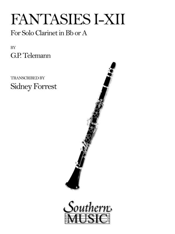 Telemann - Fantasies I-Xii For Solo Clarinet (Pod)