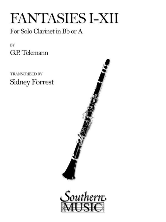Telemann - Fantasies I-Xii For Solo Clarinet (Pod)
