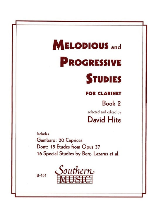 Melodious And Progressive Studies Book 2 Clarinet (Pod) (Softcover Book)