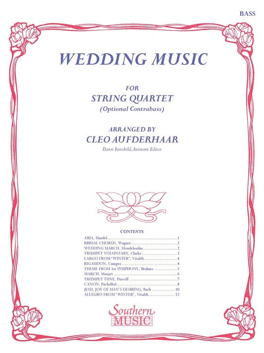 Wedding Music String Bass Part (Pod) (Softcover Book)