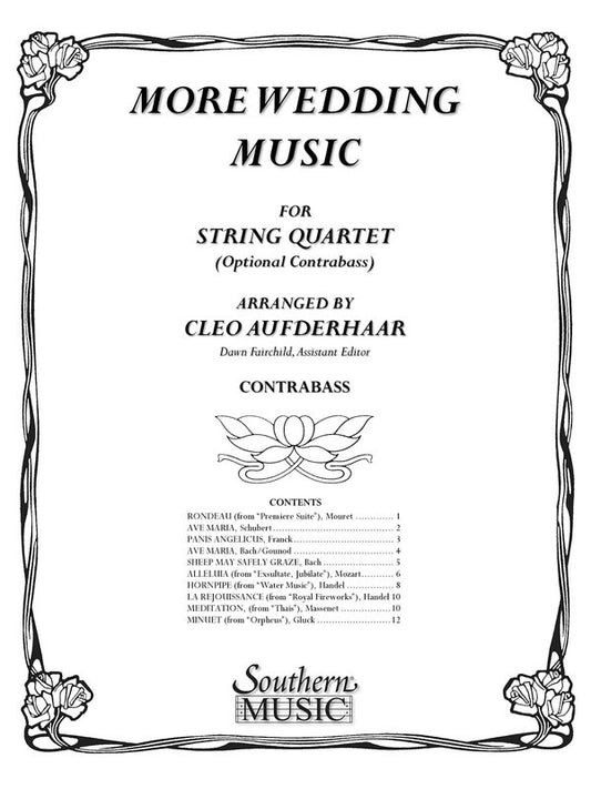 More Wedding Music String Bass Part (Softcover Book)