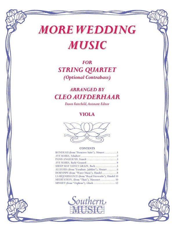 More Wedding Music Viola Part (Softcover Book)