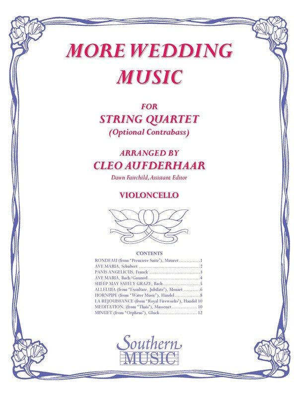 More Wedding Music Cello Part (Softcover Book)