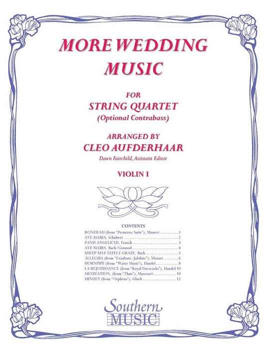 More Wedding Music Violin 1 Part (Softcover Book)