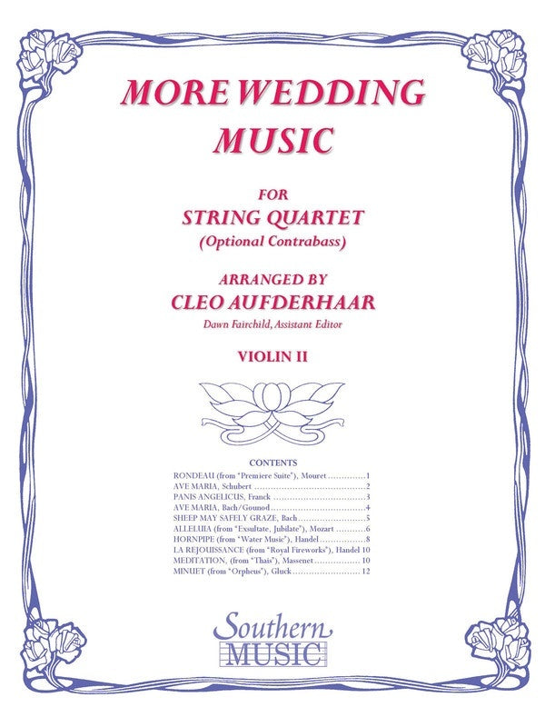 More Wedding Music Violin 2 Part (Softcover Book)