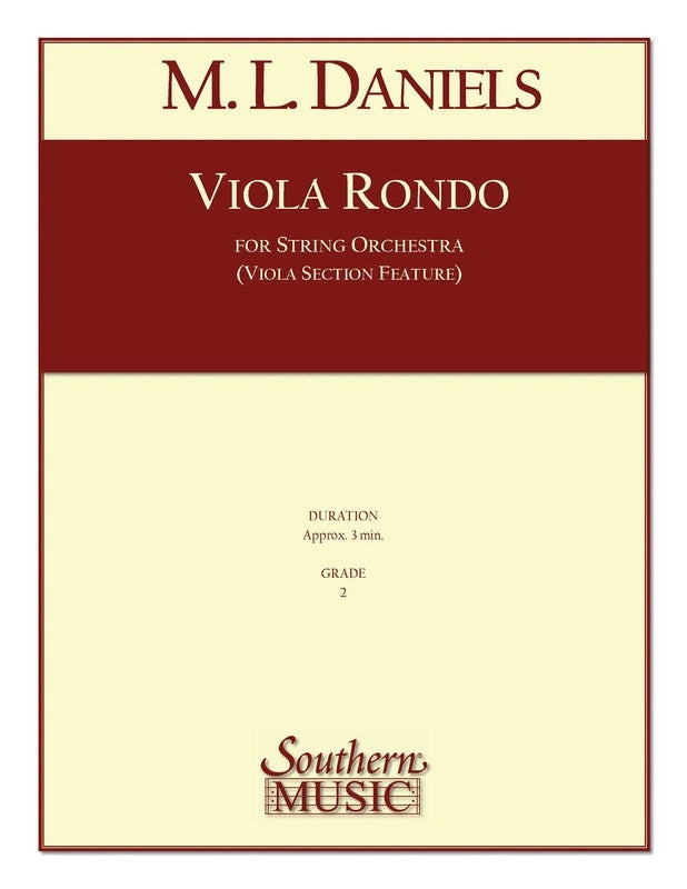 Viola Rondo String Orchestra Score/Parts