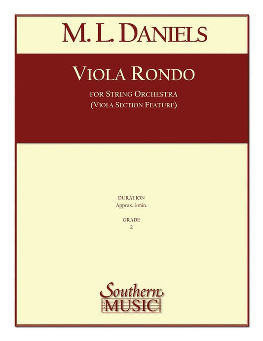 Viola Rondo String Orchestra Score/Parts