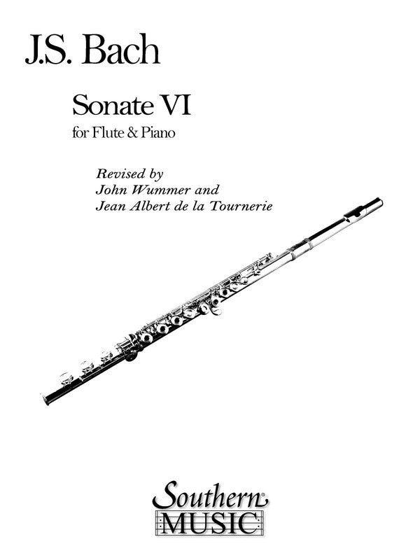 Bach - Sonata No 6 In E Major Flute/Piano (Softcover Book)