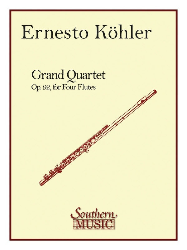 Grand Quartet D Op 92 Flute Quartet (Music Score/Parts)