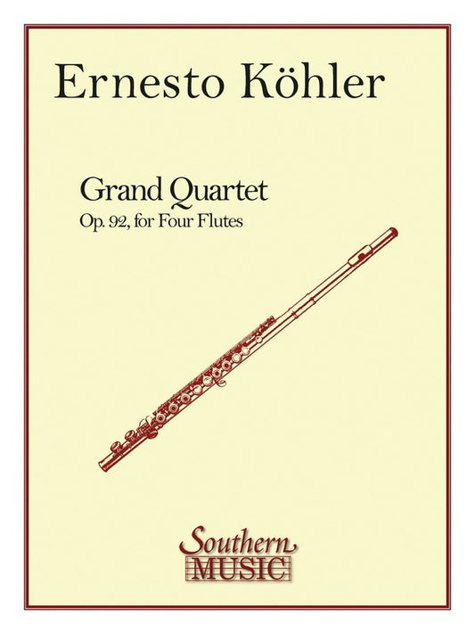 Grand Quartet D Op 92 Flute Quartet (Music Score/Parts)