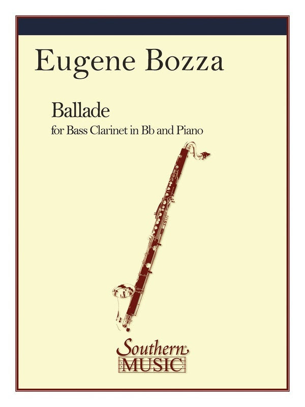 Bozza - Ballade For Bass Clarinet (Pod) (Softcover Book)