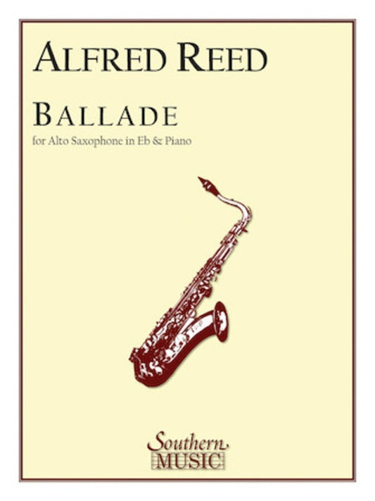 Reed - Ballade For Alto Sax/Piano (Pod) Softcover Book (Alto Saxophone)