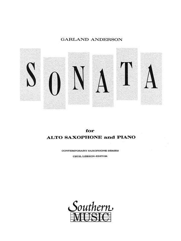 Sonata No 1 Alto Sax (Softcover Book)