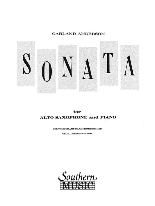 Sonata No 1 Alto Sax (Softcover Book)