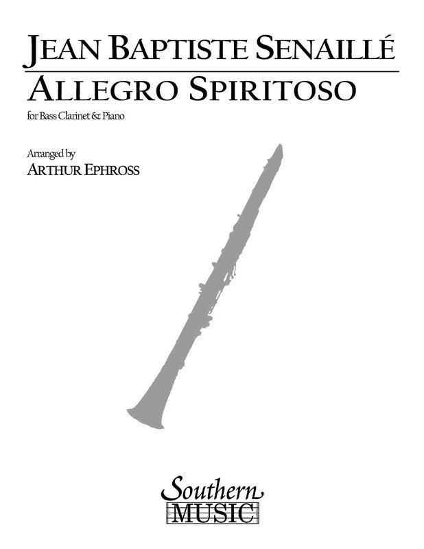 Allegro Spiritoso Bass Clarinet (Softcover Book)