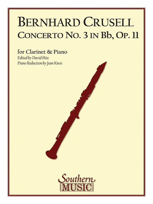 Concerto No 3 Arr Hite clarinet Piano (Softcover Book)