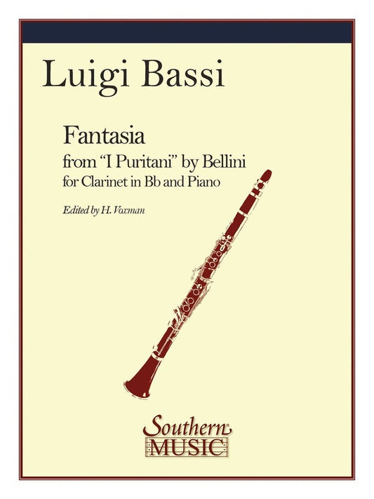 Fantasia From I Puritani Ed Bassi Voxman clarinet/Piano (Softcover Book)