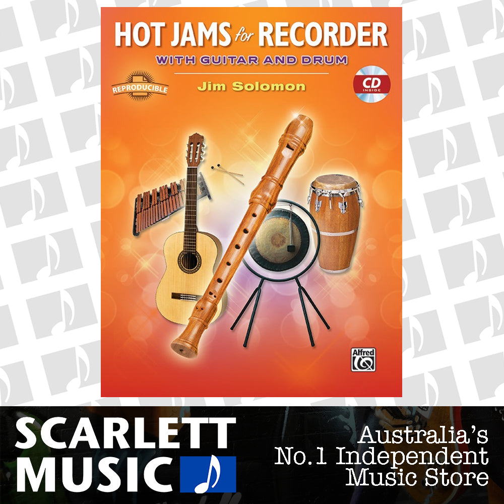 Hot Jams For Recorder Book/CD — view 2