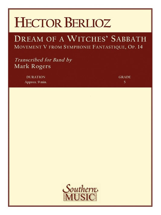Dream Of A Witches SABbath Arr Rogers Concert Band  Score/Parts