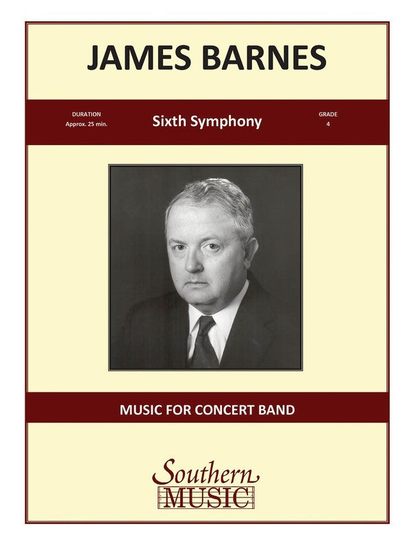 Sixth Symphony Op 130 Concert Band 4 Score/Parts