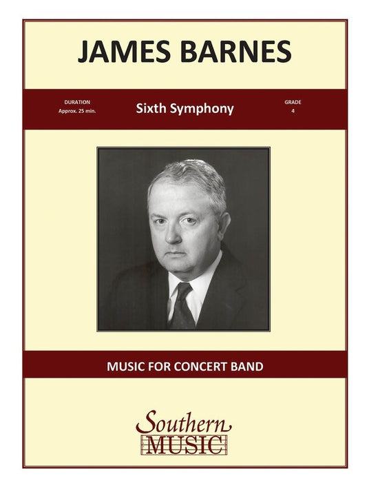 Sixth Symphony Op 130 Concert Band 4 Score/Parts