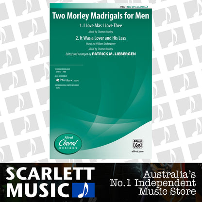 Two Morley Madrigals for Men TBB Choral Sheet Music — view 2