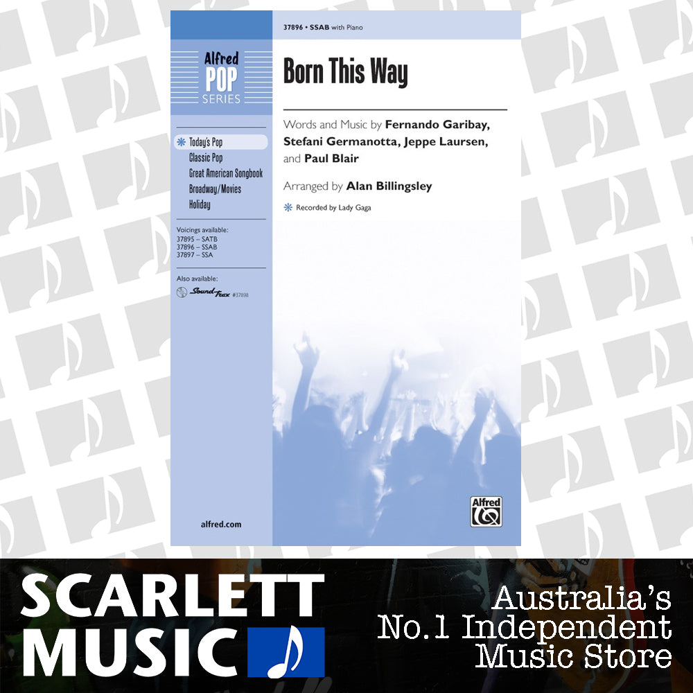 Born This Way SSAB Choral Sheet Music — view 2