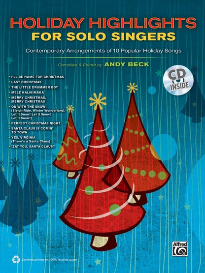 Holiday Highlights For Solo Singers Book/CD