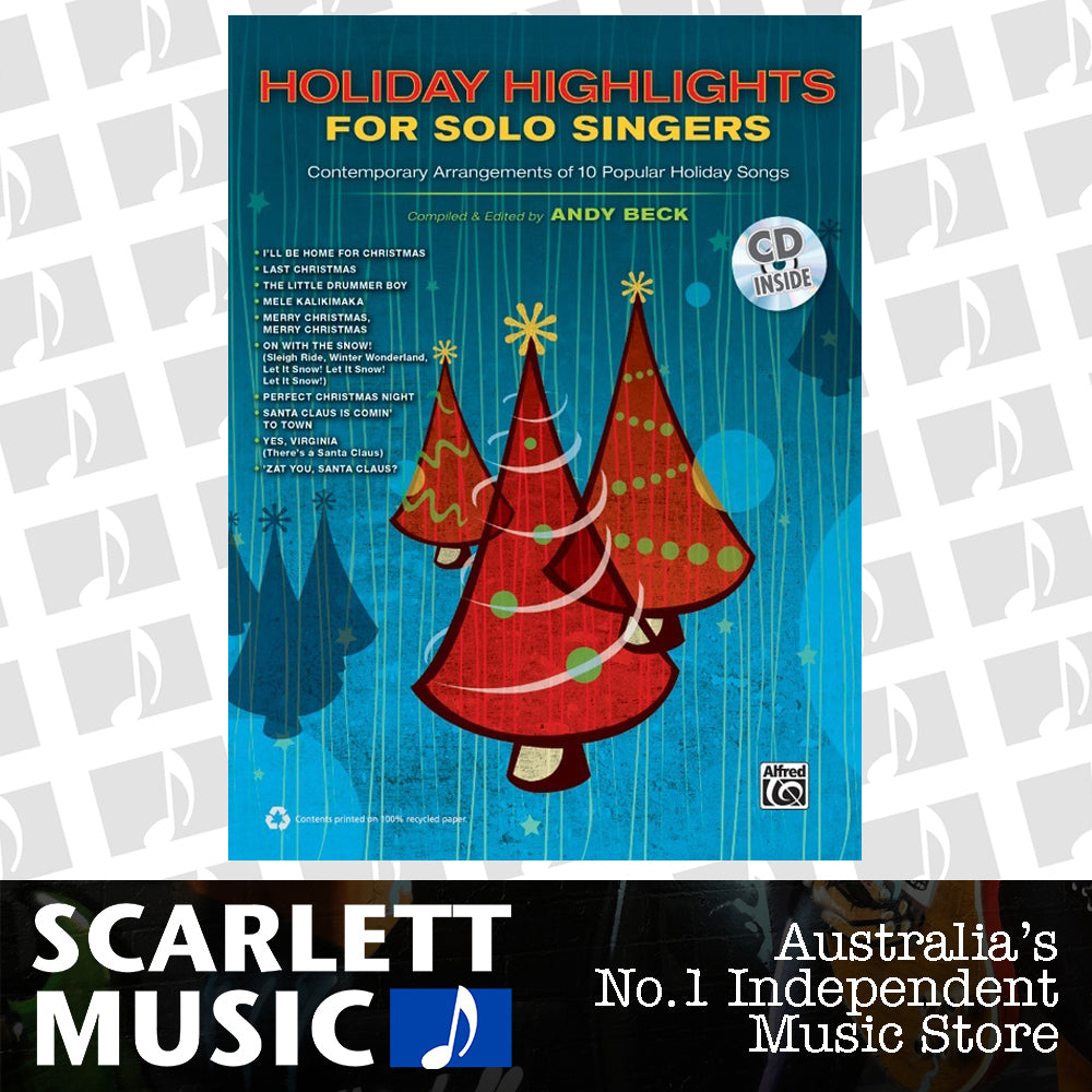 Holiday Highlights For Solo Singers Book/CD — view 2