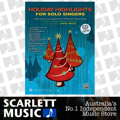 Holiday Highlights For Solo Singers Book/CD — view 2