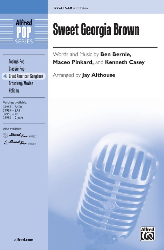 Sweet Georgia Brown SAB Choral Sheet Music