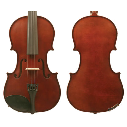 Enrico Student Plus Viola Outfit - 15in, Solid Spruce Top, Maple Back, Ebony Fingerboard, FPS Brazilwood Bow, Lightweight Hard Case — view 2