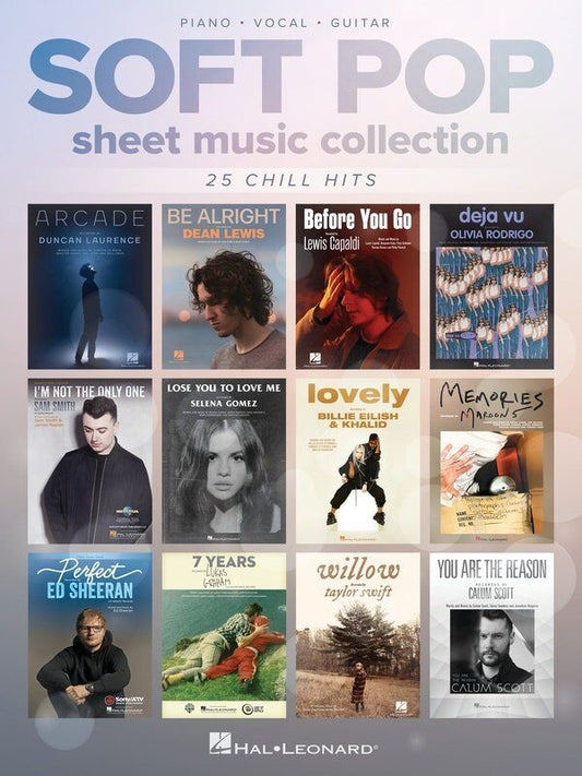 Soft Pop Sheet Music Collection for Piano, Vocal & Guitar - 25 Favorites