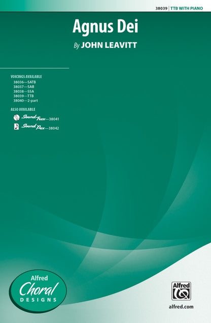 Agnus Dei TTB Choral Sheet Music
