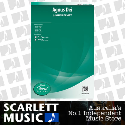 Agnus Dei TTB Choral Sheet Music — view 2