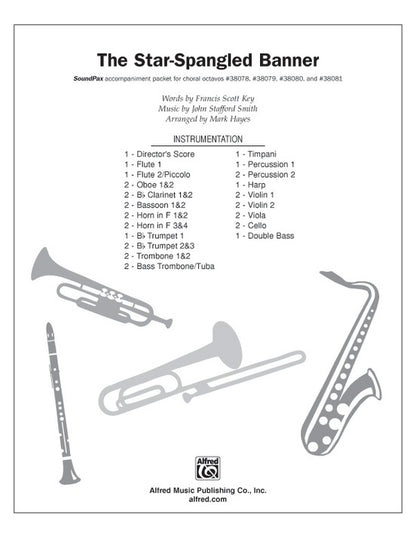 Star Spangled Banner Choral Sheet Music S/PAX
