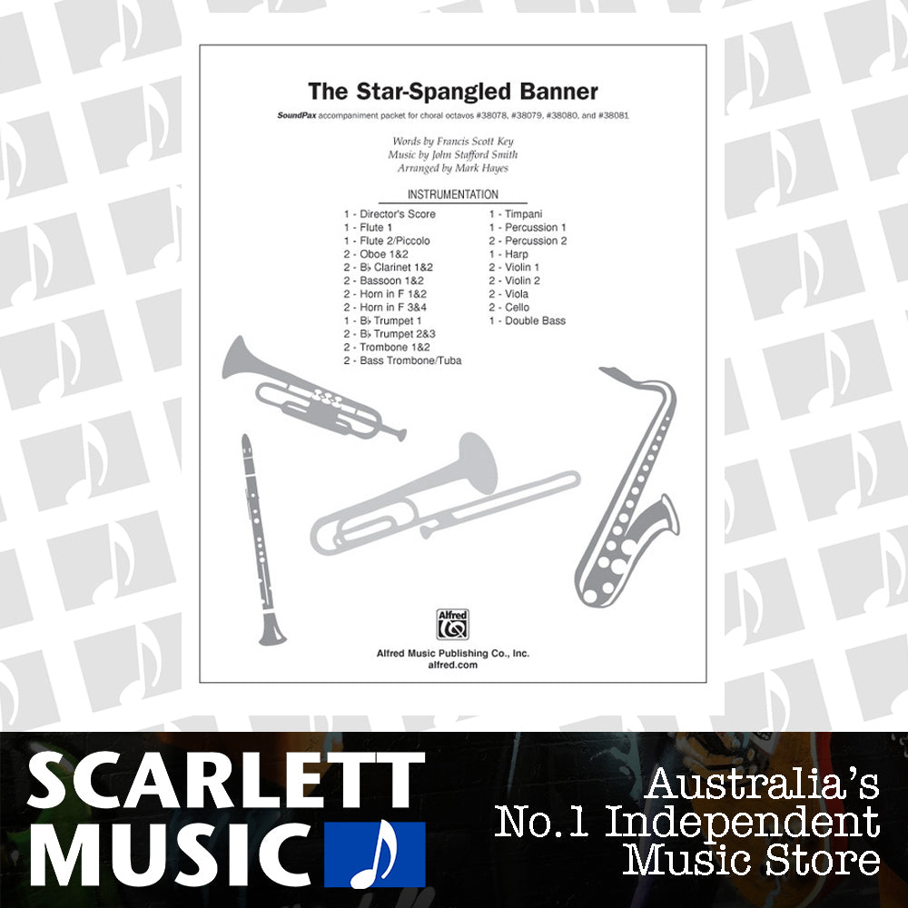 Star Spangled Banner Choral Sheet Music S/PAX — view 2