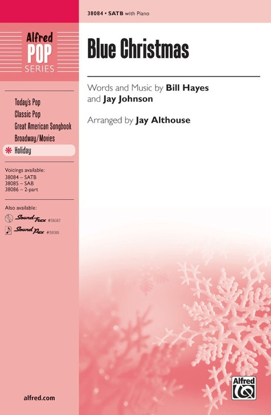 Blue Christmas SATB Choral Sheet Music