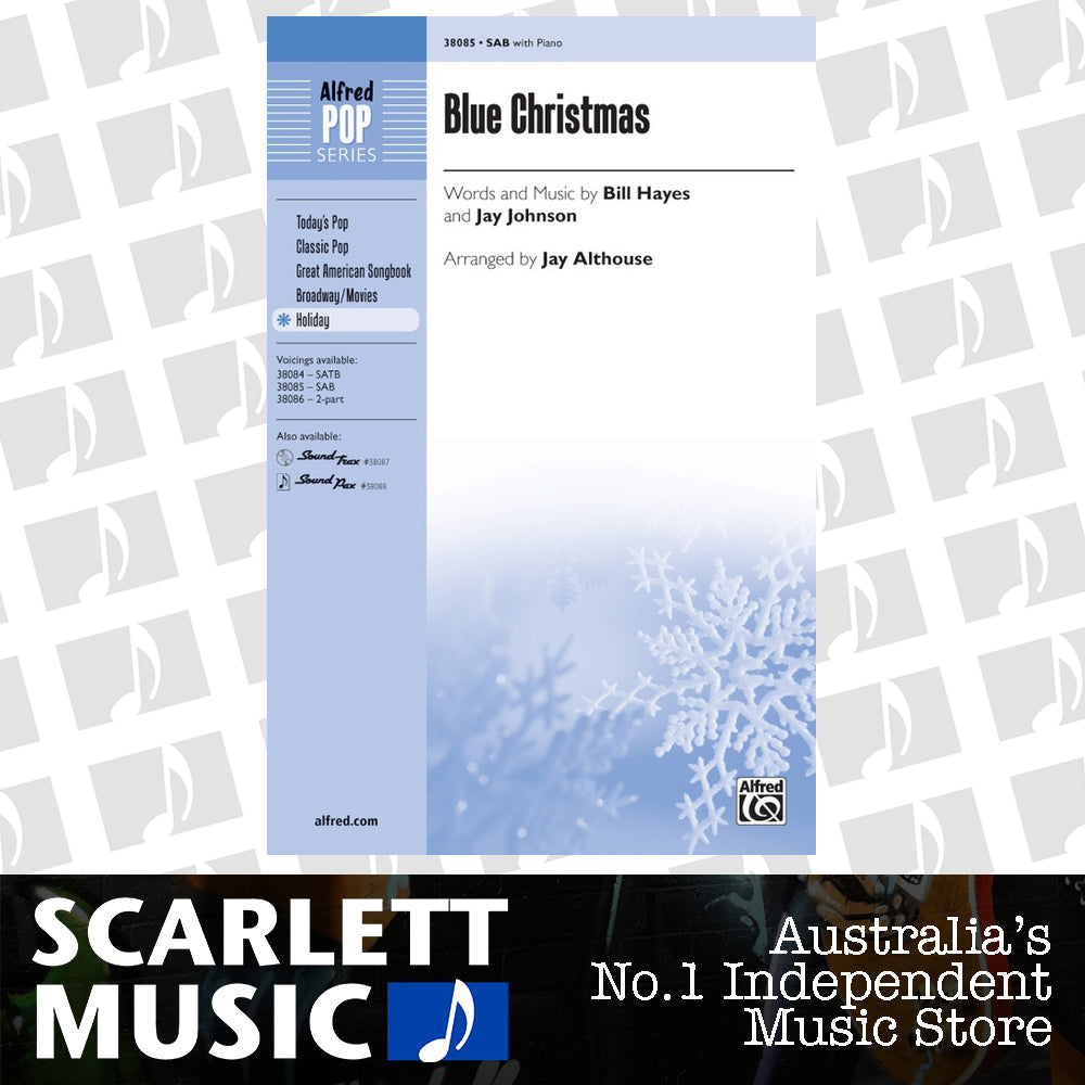 Blue Christmas SAB Choral Sheet Music 3 Part Mixed — view 2