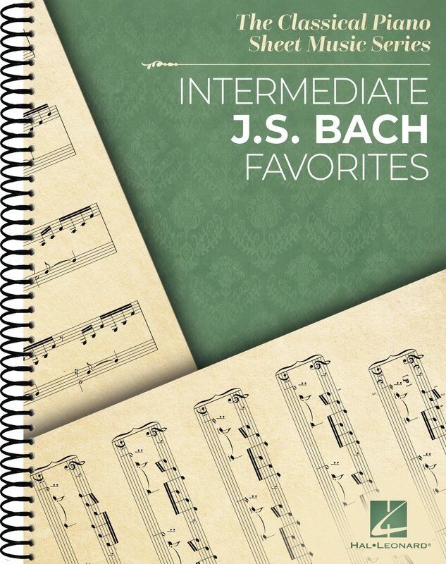 Intermediate J.S. Bach Favorites for Piano - Hal Leonard, 108 Pages, Piano Solo, The Classical Piano Sheet Music Series
