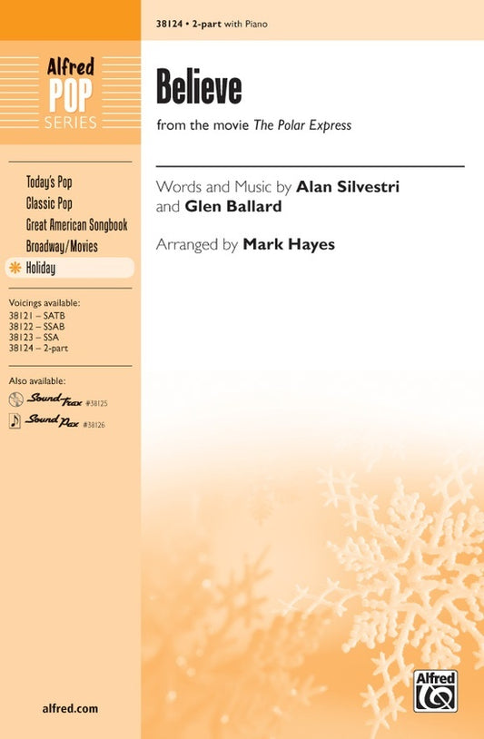 Believe SA Choral Sheet Music