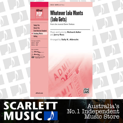 Whatever Lola Wants Lola Gets SATB Choral Sheet Music — view 2