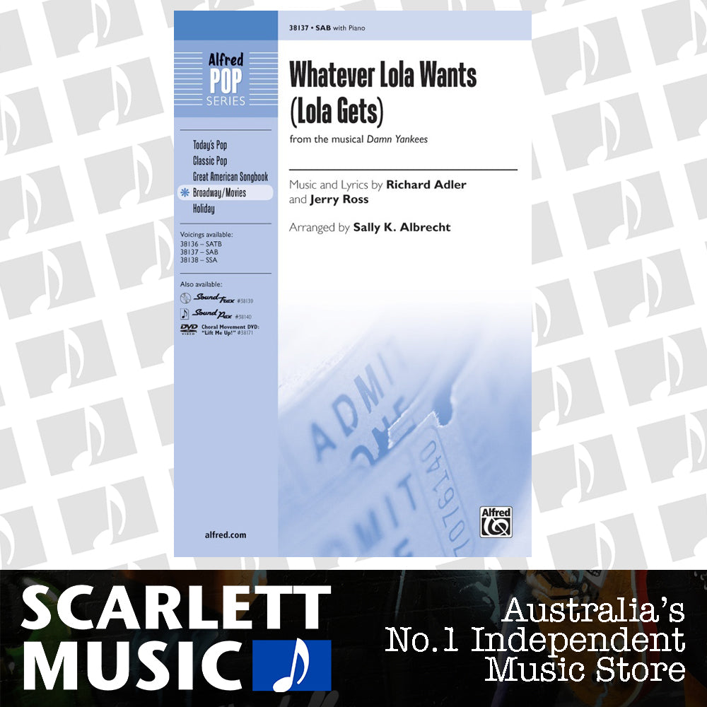 Whatever Lola Wants Lola Gets SAB Choral Sheet Music — view 2